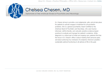 Tablet Screenshot of chelseachesenmd.com